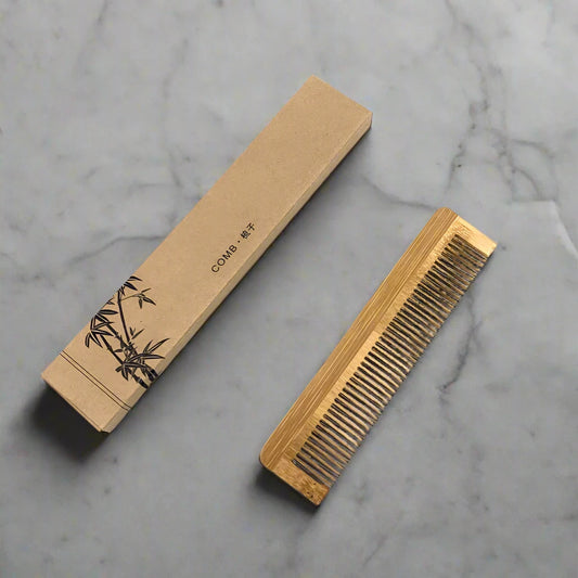 Bamboo Hair Vent Brush Comb Set (2pcs)