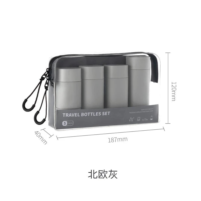 Eco-Friendly Travel Bottle Set - Portable Containers