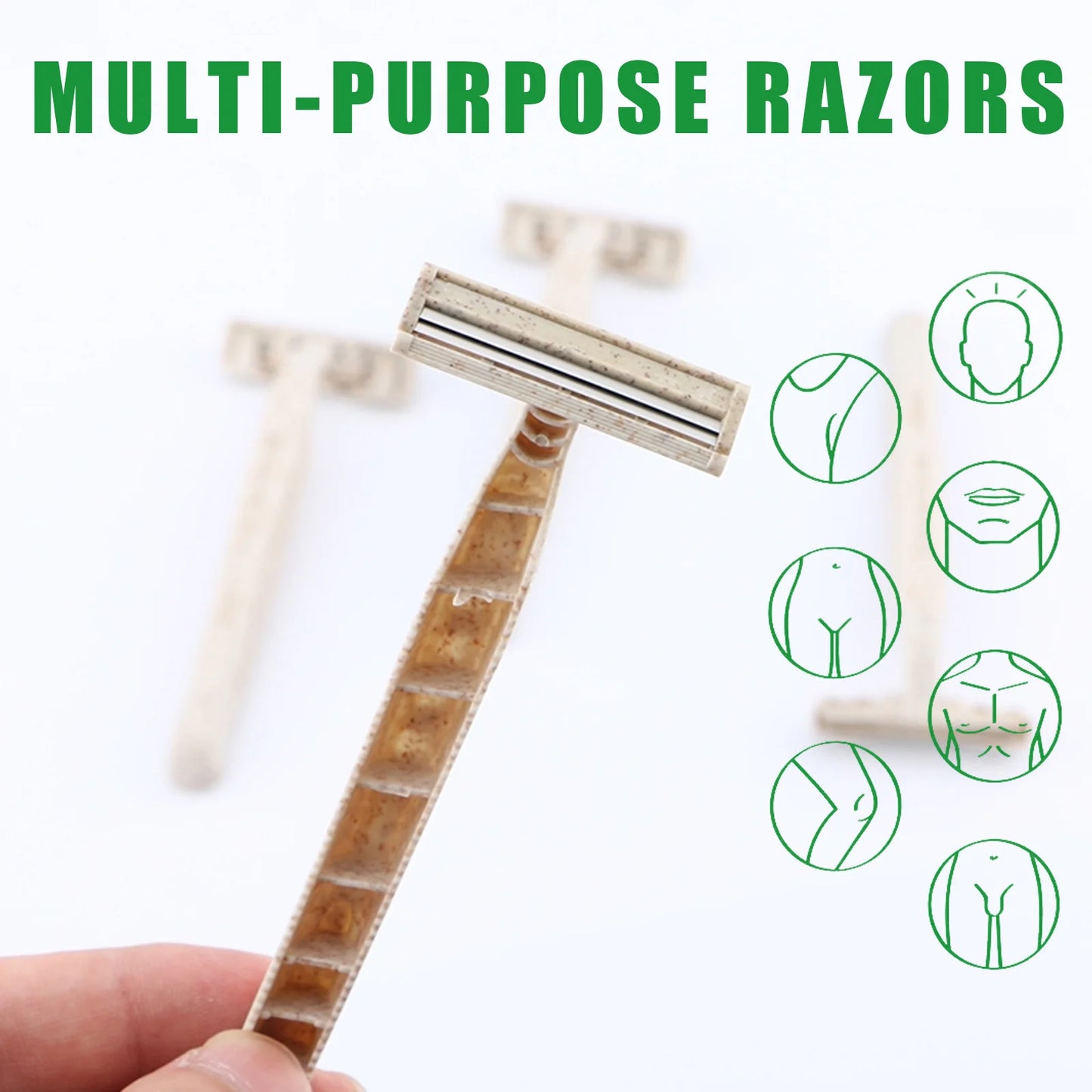 Eco-friendly Disposable Razors with Stainless Steel Blade