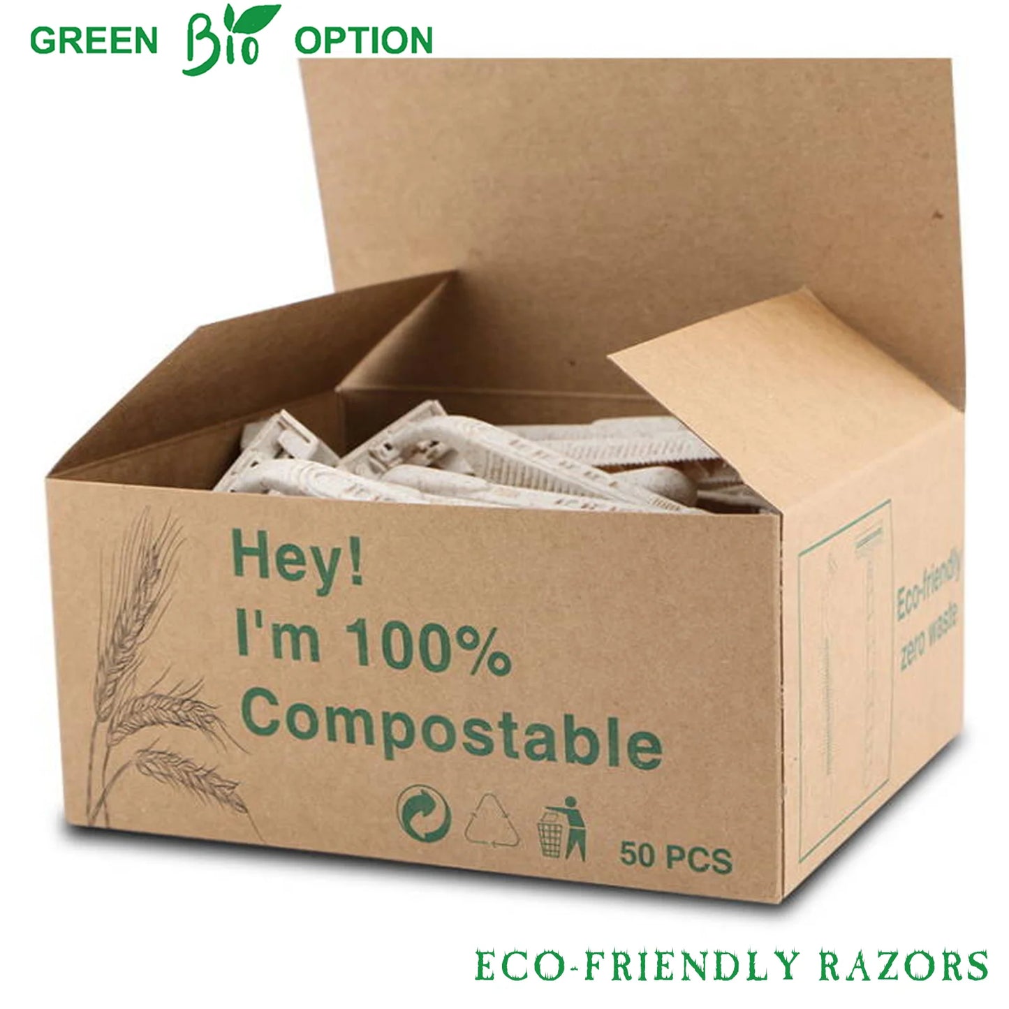 Eco-friendly Disposable Razors with Stainless Steel Blade
