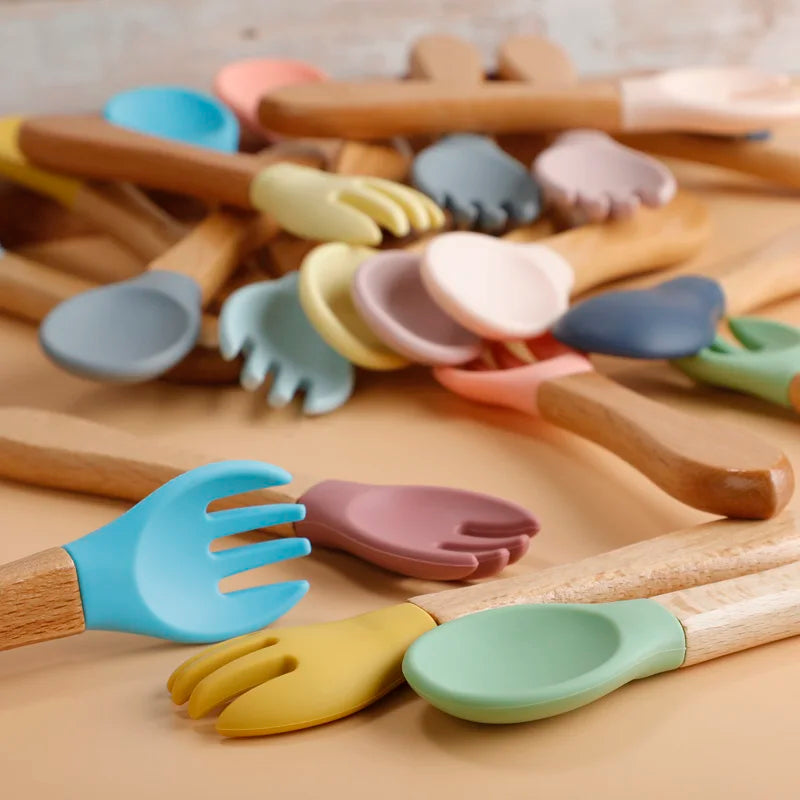 Baby Silicone Fork & Spoon Set